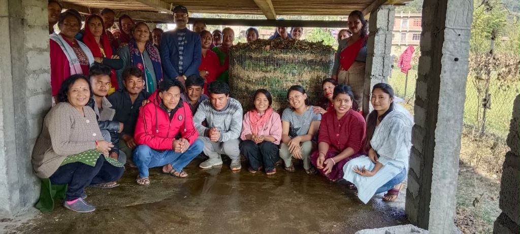Compost and organic farming field visit with team