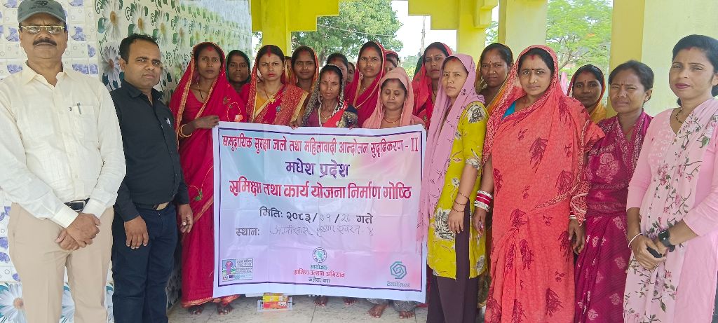 Community Safety Nets group photo with Tewa